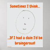 "Simple Says...-#8" funny quote Poster (Vorne)