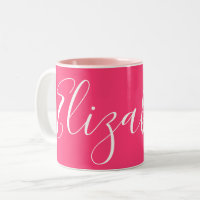 Simple Schlicht Girly Pink Individuelle Name Eliza