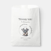 Simple Schnauzer Wedding Vielen Dank für Ihr Inter Geschenktütchen (Vorderseite)