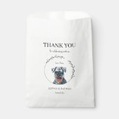 Simple Schnauzer Wedding Vielen Dank für Ihr Inter Geschenktütchen (Vorderseite)