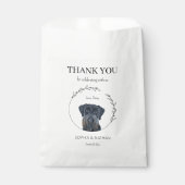 Simple Schnauzer Wedding Vielen Dank für Ihr Inter Geschenktütchen (Vorderseite)