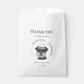 Simple Schnauzer Wedding Vielen Dank für Ihr Inter Geschenktütchen (Vorderseite)
