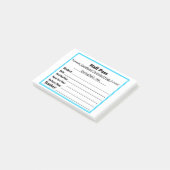 Simple Schools Hall Pass Post It Notes Post-it Klebezettel (angewinkelt)