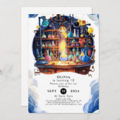 Simple Science Fun Scientist zum Geburtstag Einladung (Vorne/Hinten)