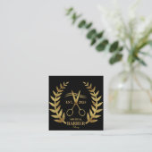 Simple Scissors Barber Quadratische Visitenkarte (Stehend Vorderseite)