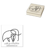 Simple Scrapbook Animals Elephant Gummistempel (Stempel)
