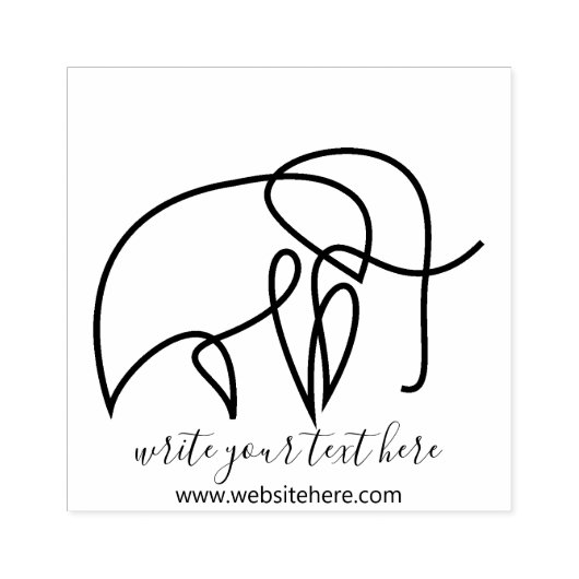 Simple Scrapbook Animals Elephant Gummistempel (Prägung)