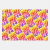 Simple Scribble | Blau, Grün, Gelb Hintergrund Geschenkpapier Set (Vorderseite 3)