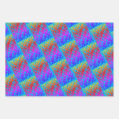 Simple Scribble | Blau, Grün, Gelb Hintergrund Geschenkpapier Set (Vorderseite)