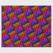 Simple Scribble | halber Rückgang | Schwarzer Hint Geschenkpapier (Flach)