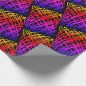 Simple Scribble | halber Rückgang | Schwarzer Hint Geschenkpapier (Ecke)