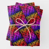 Simple Scribble | halber Rückgang | Schwarzer Hint Geschenkpapier Set (Beispiel)