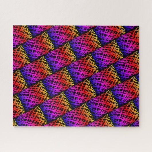 Simple Scribble | halber Rückgang | Schwarzer Hint Puzzle (Horizontal)