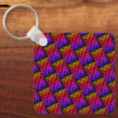 Simple Scribble | halber Rückgang | Schwarzer Hint Schlüsselanhänger (Vorderseite)