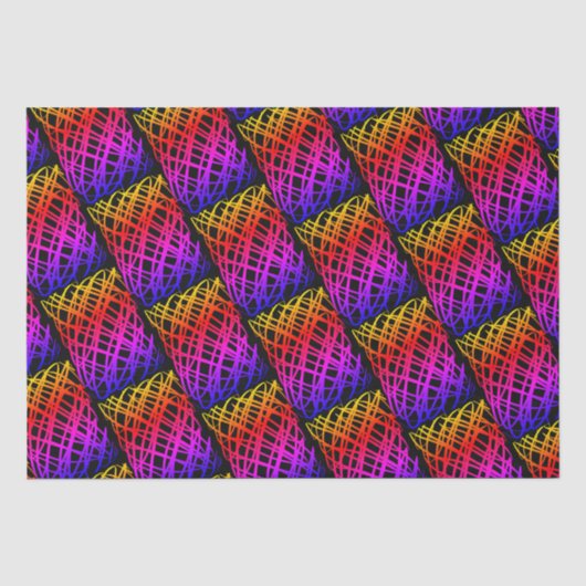 Simple Scribble | halber Rückgang | Schwarzer Hint Seidenpapier (Vorderseite)