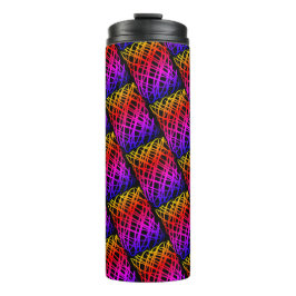 Simple Scribble | halber Rückgang | Schwarzer Hint Thermosbecher