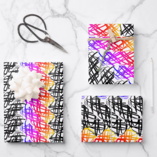 Simple Scribble   Heringshai   DREHUNG   Geschenkpapier Set