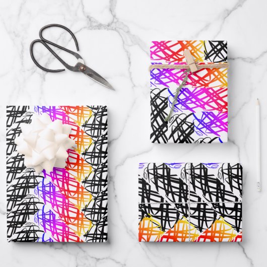 Simple Scribble | Heringshai | DREHUNG | Geschenkpapier Set (Vorderseite)