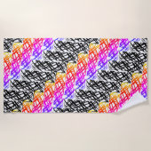 Simple Scribble | Heringshai | Strandtuch (Vorderseite)