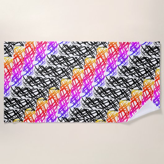 Simple Scribble | Heringshai | Strandtuch (Vorderseite)