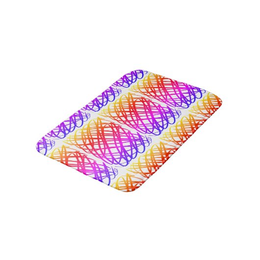 Simple Scribble | Ipanema Filter | Center Tiled | Badematte (Schrägansicht)