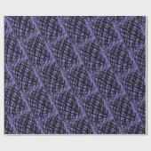 Simple Scribble | Schwarz | angeekelt | Periwinkle Geschenkpapier (Flach)