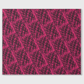 Simple Scribble | Schwarz | angeekelt | Ruby | Geschenkpapier (Flach)