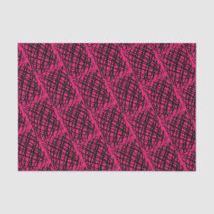 Simple Scribble Schwarz angeekelt Ruby Seidenpapier