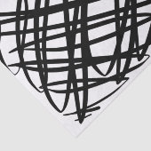 Simple Scribble | Schwarz | Seidenpapier (Ausschnitt)