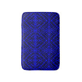 Simple Scribble | Spiegelung | Blau | Badematte (Vorderseite Vertikal)
