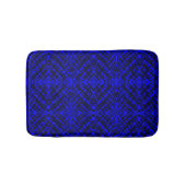 Simple Scribble | Spiegelung | Blau | Badematte (Vorderseite)