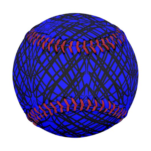 Simple Scribble | Spiegelung | Blau | Baseball (Rückseite)