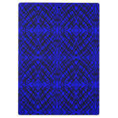 Simple Scribble | Spiegelung | Blau | Klemmbrett (Rückseite)