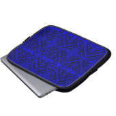 Simple Scribble | Spiegelung | Blau | Laptopschutzhülle (Vorne Knopf)