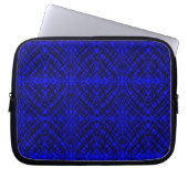 Simple Scribble | Spiegelung | Blau | Laptopschutzhülle (Vorderseite)