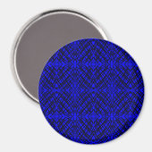 Simple Scribble | Spiegelung | Blau | Magnet (Vorderseite/Rückseite)