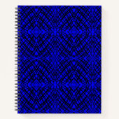 Simple Scribble | Spiegelung | Blau | Notizblock (Vorderseite)