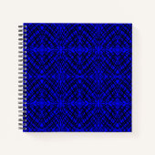 Simple Scribble | Spiegelung | Blau | Notizblock (Vorderseite)