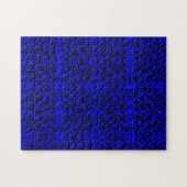 Simple Scribble | Spiegelung | Blau | Puzzle (Horizontal)