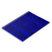 Simple Scribble | Spiegelung | Blau | Spirale Notizblock (Linke Seite)