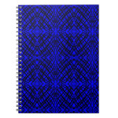 Simple Scribble | Spiegelung | Blau | Spirale Notizblock (Vorderseite)