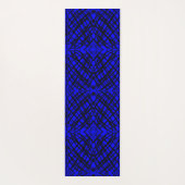 Simple Scribble | Spiegelung | Blau | Yogamatte (Rückseite)