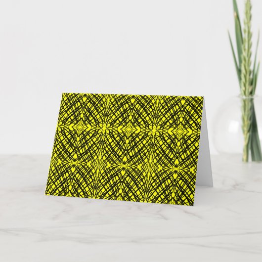 Simple Scribble | Spiegelung | Gelb | (Vorderseite)