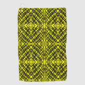 Simple Scribble | Spiegelung | Gelb | Golfhandtuch (Vorderseite)