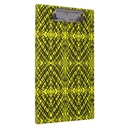 Simple Scribble | Spiegelung | Gelb | Klemmbrett (Rechts)