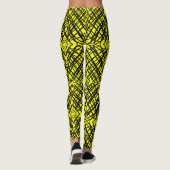 Simple Scribble | Spiegelung | Gelb | Leggings (Rückseite)