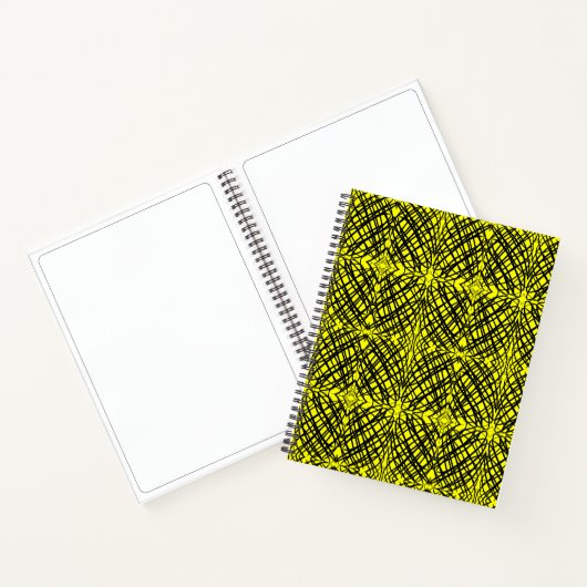 Simple Scribble | Spiegelung | Gelb | Notizblock (Innenseite)