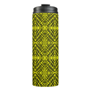 Simple Scribble   Spiegelung   Gelb   Thermosbecher