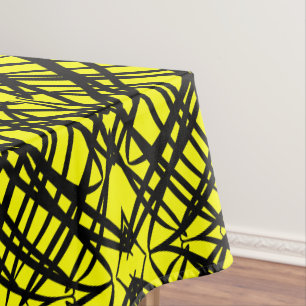 Simple Scribble   Spiegelung   Gelb   Tischdecke