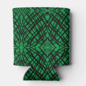 Simple Scribble | Spiegelung | Grün | Dosenkühler (Rückseite)